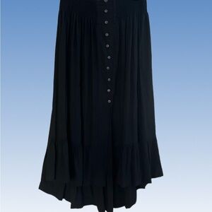 Divah  Elegant Black High-Low Skirt size L